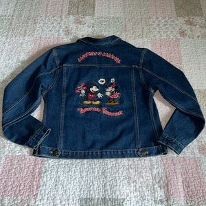 Vintage Disney Mickey & Minnie Mouse Jean Jacket